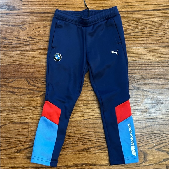 Puma BMW Motorsports Kids Tracksuit with Blue and Red Accents - Picture 3 of 5